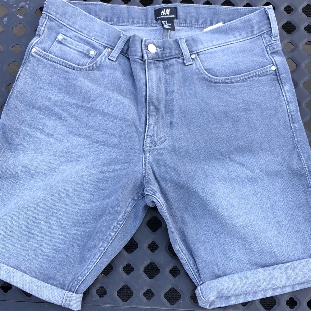 H&M Light Blue Denim Shorts
